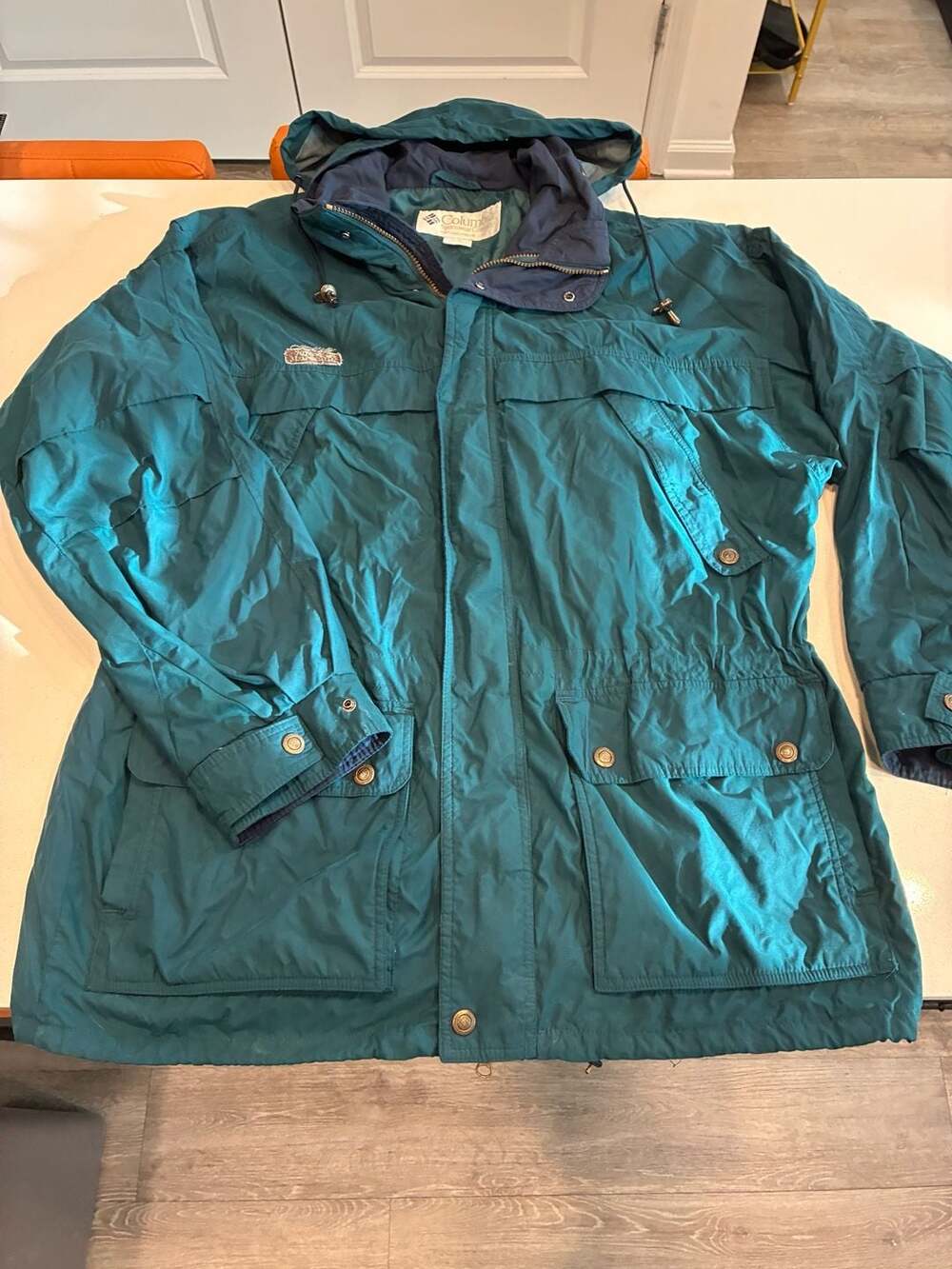 Columbia Vintage Green Winter Jacket Coat